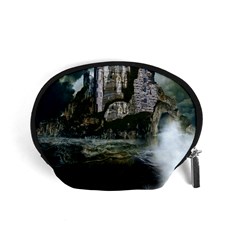 Sea-island-castle-landscape Accessory Pouch (small) by Sudhe