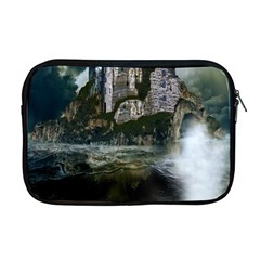 Sea-island-castle-landscape Apple Macbook Pro 17  Zipper Case by Sudhe