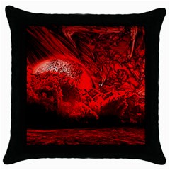 Planet-hell-hell-mystical-fantasy Throw Pillow Case (black) by Sudhe