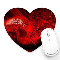 Planet-hell-hell-mystical-fantasy Heart Mousepads by Sudhe