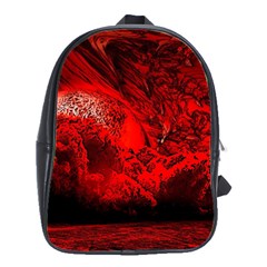 Planet-hell-hell-mystical-fantasy School Bag (large) by Sudhe