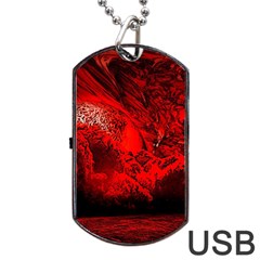 Planet-hell-hell-mystical-fantasy Dog Tag Usb Flash (one Side) by Sudhe