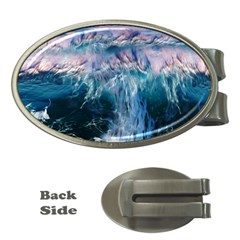 Sea-waves-ocean-water-beach-surf Money Clips (Oval) 