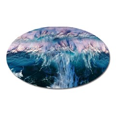 Sea-waves-ocean-water-beach-surf Oval Magnet