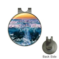 Sea-waves-ocean-water-beach-surf Hat Clips with Golf Markers