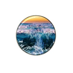 Sea-waves-ocean-water-beach-surf Hat Clip Ball Marker (4 pack)