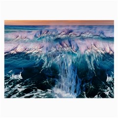 Sea-waves-ocean-water-beach-surf Large Glasses Cloth (2 Sides)