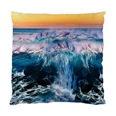 Sea-waves-ocean-water-beach-surf Standard Cushion Case (one Side) by Sudhe