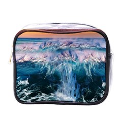 Sea-waves-ocean-water-beach-surf Mini Toiletries Bag (One Side)