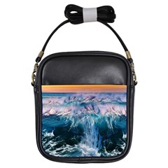 Sea-waves-ocean-water-beach-surf Girls Sling Bag