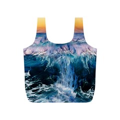 Sea-waves-ocean-water-beach-surf Full Print Recycle Bag (s) by Sudhe