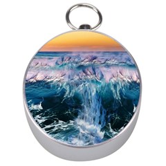 Sea-waves-ocean-water-beach-surf Silver Compasses