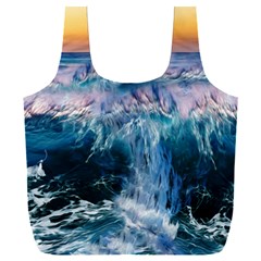 Sea-waves-ocean-water-beach-surf Full Print Recycle Bag (xxl) by Sudhe