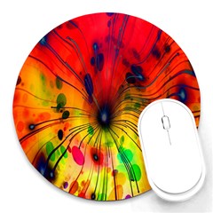 Color-background-structure-lines Round Mousepads by Sudhe