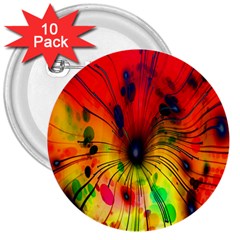 Color-background-structure-lines 3  Buttons (10 Pack)  by Sudhe