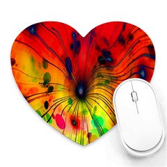 Color-background-structure-lines Heart Mousepads by Sudhe