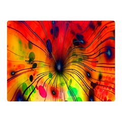 Color-background-structure-lines Double Sided Flano Blanket (mini)  by Sudhe