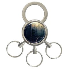 Apocalypse-post-apocalyptic 3-ring Key Chain by Sudhe