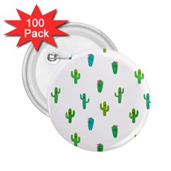 Funny Cacti With Muzzles 2 25  Buttons (100 Pack)  by SychEva