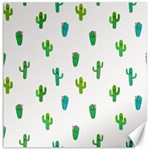 Funny Cacti With Muzzles Canvas 12  x 12  11.4 x11.56  Canvas - 1