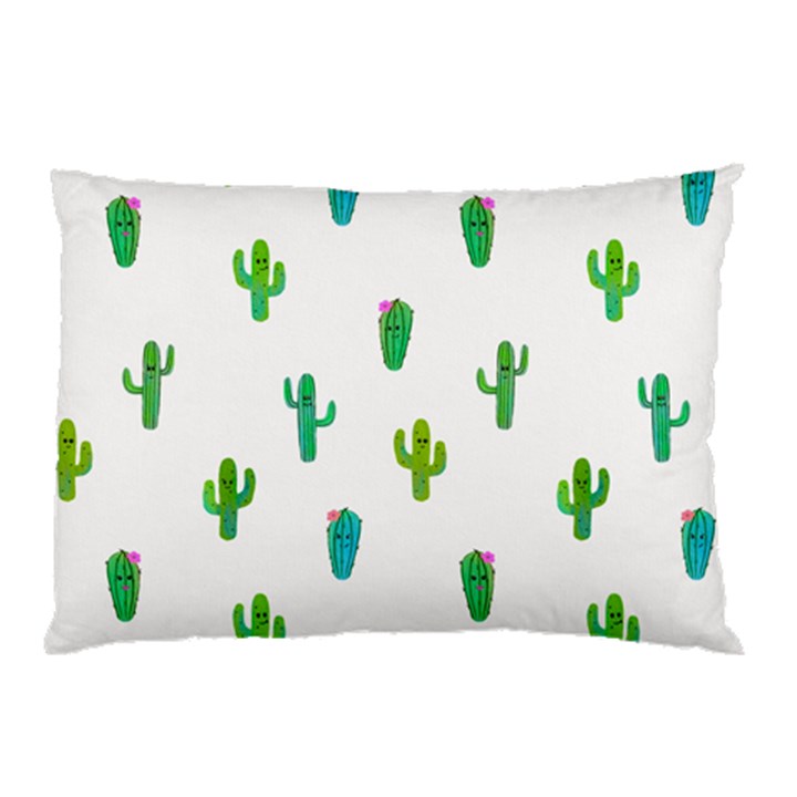 Funny Cacti With Muzzles Pillow Case