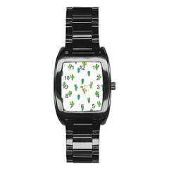 Funny Cacti With Muzzles Stainless Steel Barrel Watch by SychEva