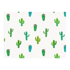 Funny Cacti With Muzzles Double Sided Flano Blanket (mini)  by SychEva