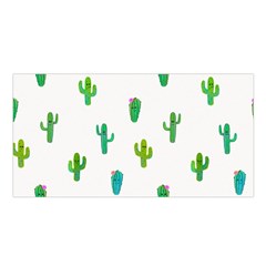 Funny Cacti With Muzzles Satin Shawl by SychEva