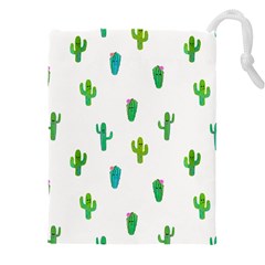 Funny Cacti With Muzzles Drawstring Pouch (5xl) by SychEva