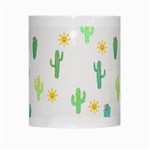 Green Cacti With Sun White Mugs Center