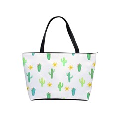 Green Cacti With Sun Classic Shoulder Handbag by SychEva