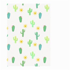 Green Cacti With Sun Small Garden Flag (two Sides) by SychEva