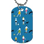 Girls Walk With Their Dogs Dog Tag (One Side) Front