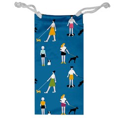 Girls Walk With Their Dogs Jewelry Bag by SychEva