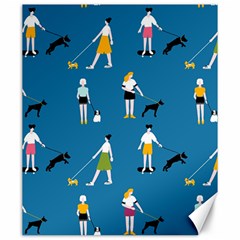 Girls Walk With Their Dogs Canvas 20  X 24  by SychEva