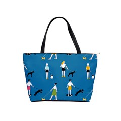 Girls Walk With Their Dogs Classic Shoulder Handbag by SychEva