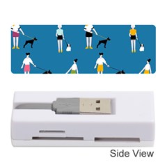 Girls Walk With Their Dogs Memory Card Reader (stick) by SychEva