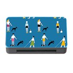 Girls Walk With Their Dogs Memory Card Reader with CF Front