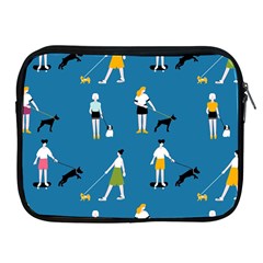 Girls Walk With Their Dogs Apple Ipad 2/3/4 Zipper Cases by SychEva