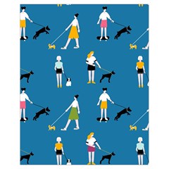 Girls Walk With Their Dogs Drawstring Bag (small) by SychEva