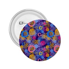 Multicolored Splashes And Watercolor Circles On A Dark Background 2 25  Buttons by SychEva