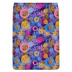 Multicolored Splashes And Watercolor Circles On A Dark Background Removable Flap Cover (l) by SychEva