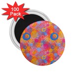 Multicolored Splashes And Watercolor Circles On A Dark Background 2.25  Magnets (100 pack)  Front