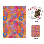 Multicolored Splashes And Watercolor Circles On A Dark Background Playing Cards Single Design (Rectangle) Back