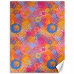 Multicolored Splashes And Watercolor Circles On A Dark Background Canvas 36  x 48  35.26 x46.15  Canvas - 1