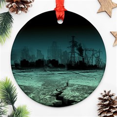 Industry-setting-world-urban Ornament (round) by Sudhe