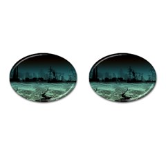 Industry-setting-world-urban Cufflinks (oval) by Sudhe