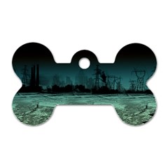 Industry-setting-world-urban Dog Tag Bone (two Sides) by Sudhe