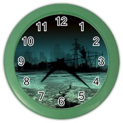 Industry-setting-world-urban Color Wall Clock by Sudhe