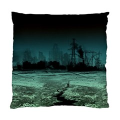 Industry-setting-world-urban Standard Cushion Case (two Sides) by Sudhe